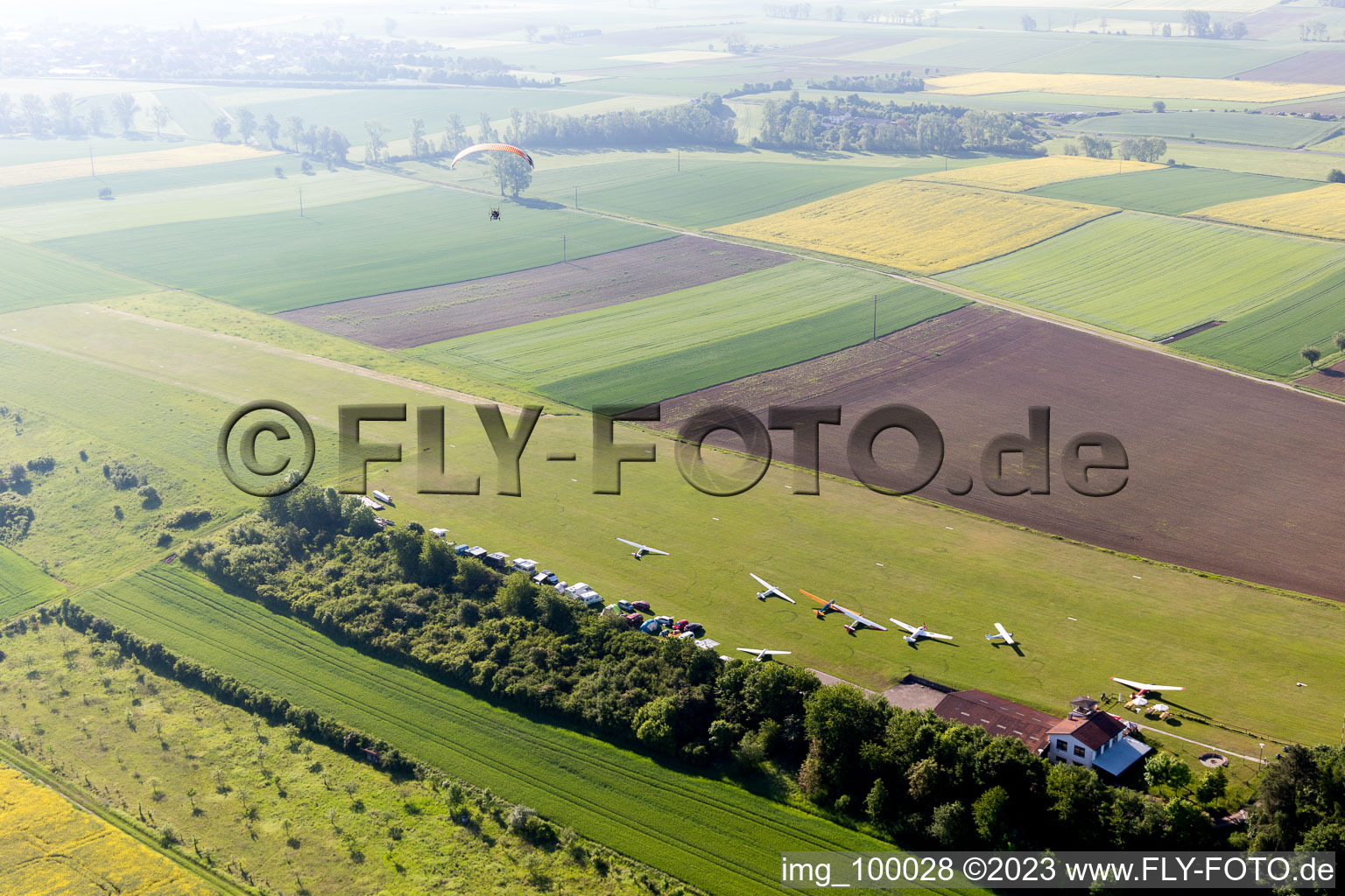 Luftbild von Aero Club Bad Königshofen im Bundesland Bayern, Deutschland