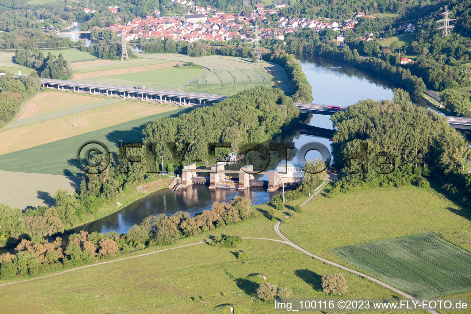 Drohnenbild von Limbach im Bundesland Bayern, Deutschland
