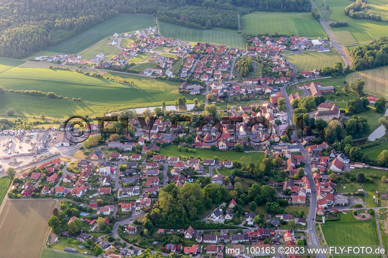 Luftbild von Rentweinsdorf im Bundesland Bayern, Deutschland