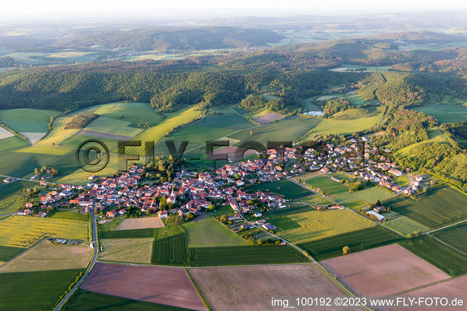 Luftbild von Goßmannsdorf im Bundesland Bayern, Deutschland