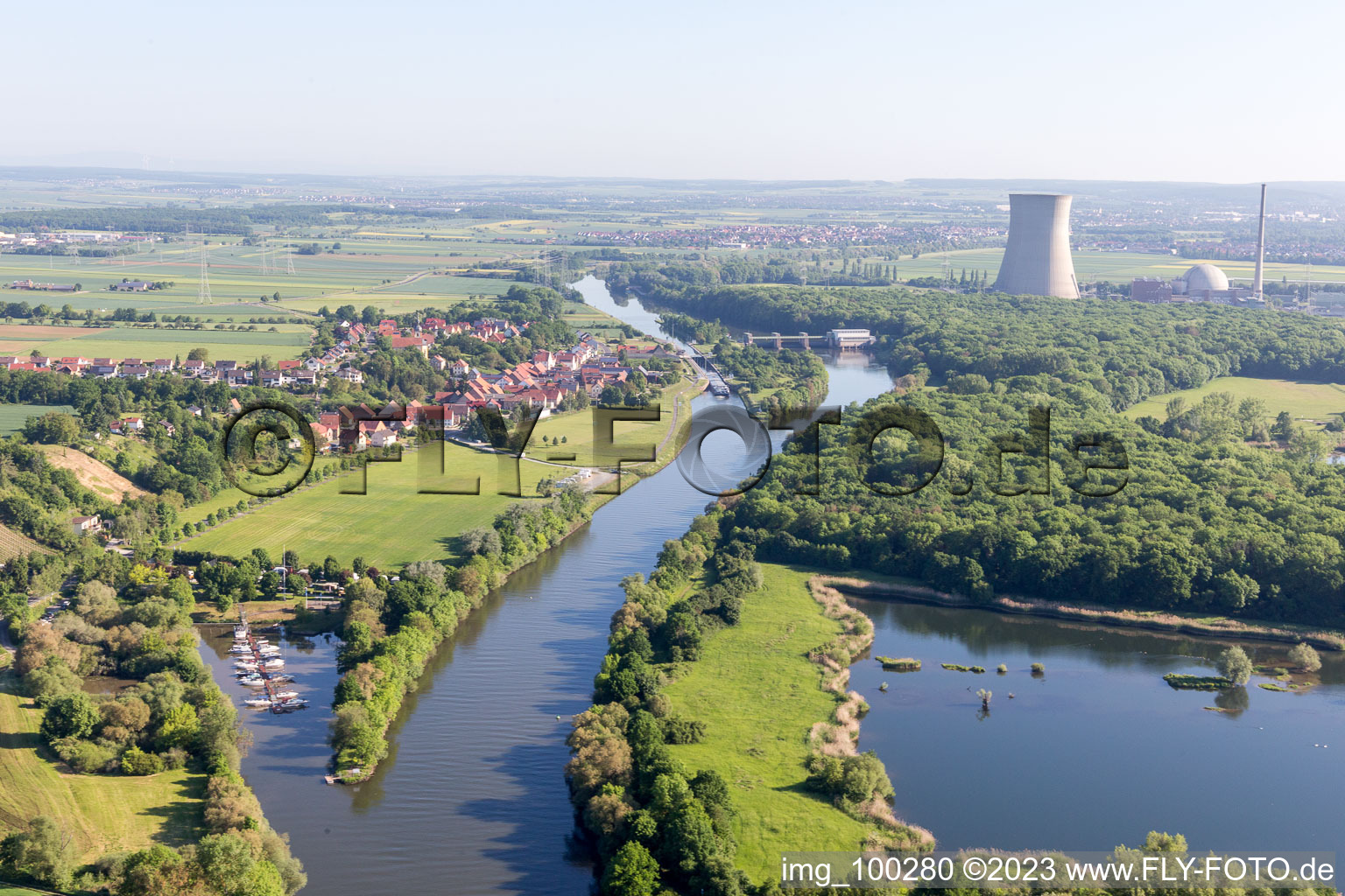 Luftbild von Grafenrheinfeld KKG im Bundesland Bayern, Deutschland