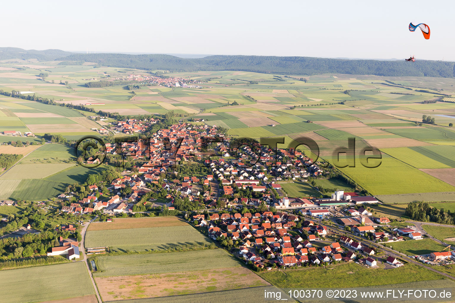 Luftbild von Atzhausen im Bundesland Bayern, Deutschland