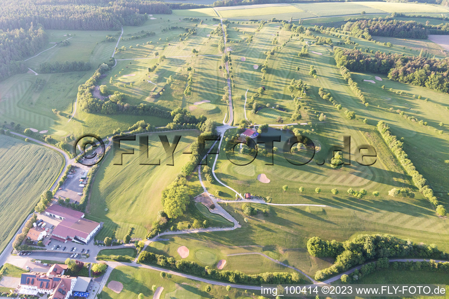 Luftbild von Golfclub Steigerwald in Geiselwind im Bundesland Bayern, Deutschland