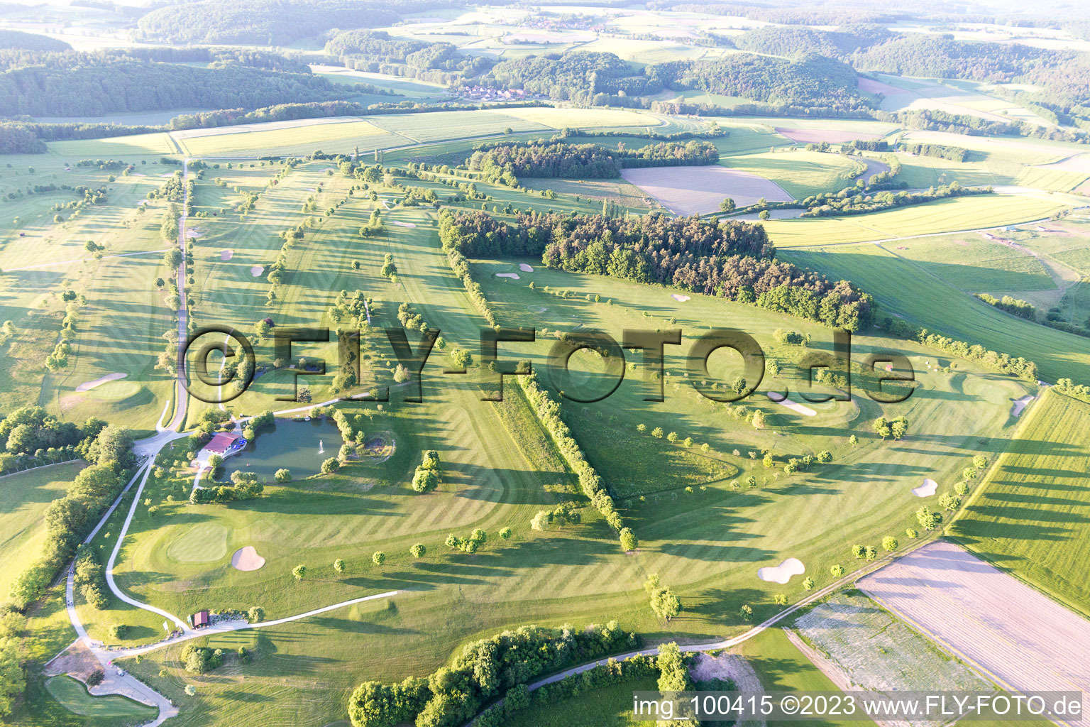Luftaufnahme von Golfclub Steigerwald in Geiselwind im Bundesland Bayern, Deutschland