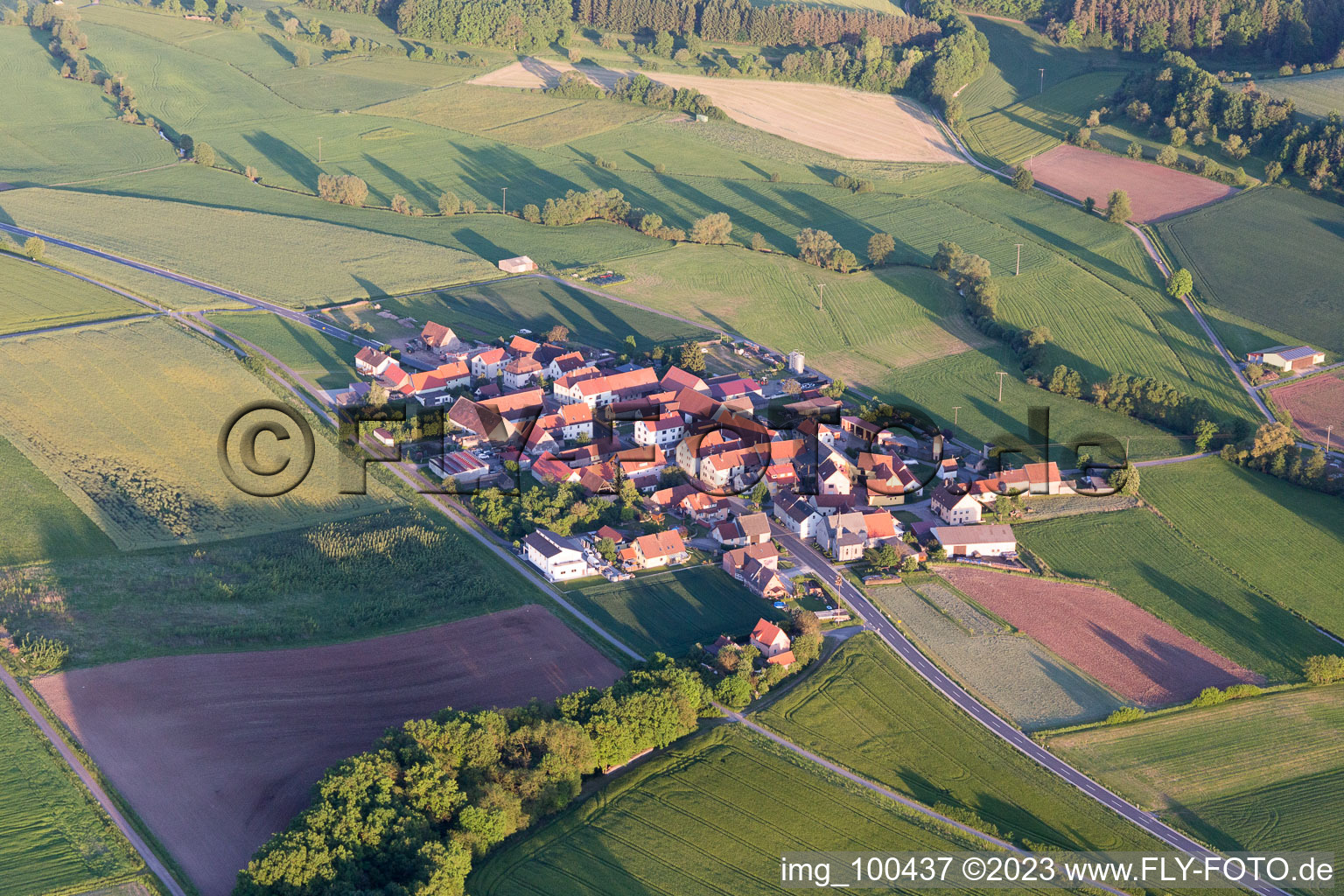 Luftbild von Kötsch im Bundesland Bayern, Deutschland