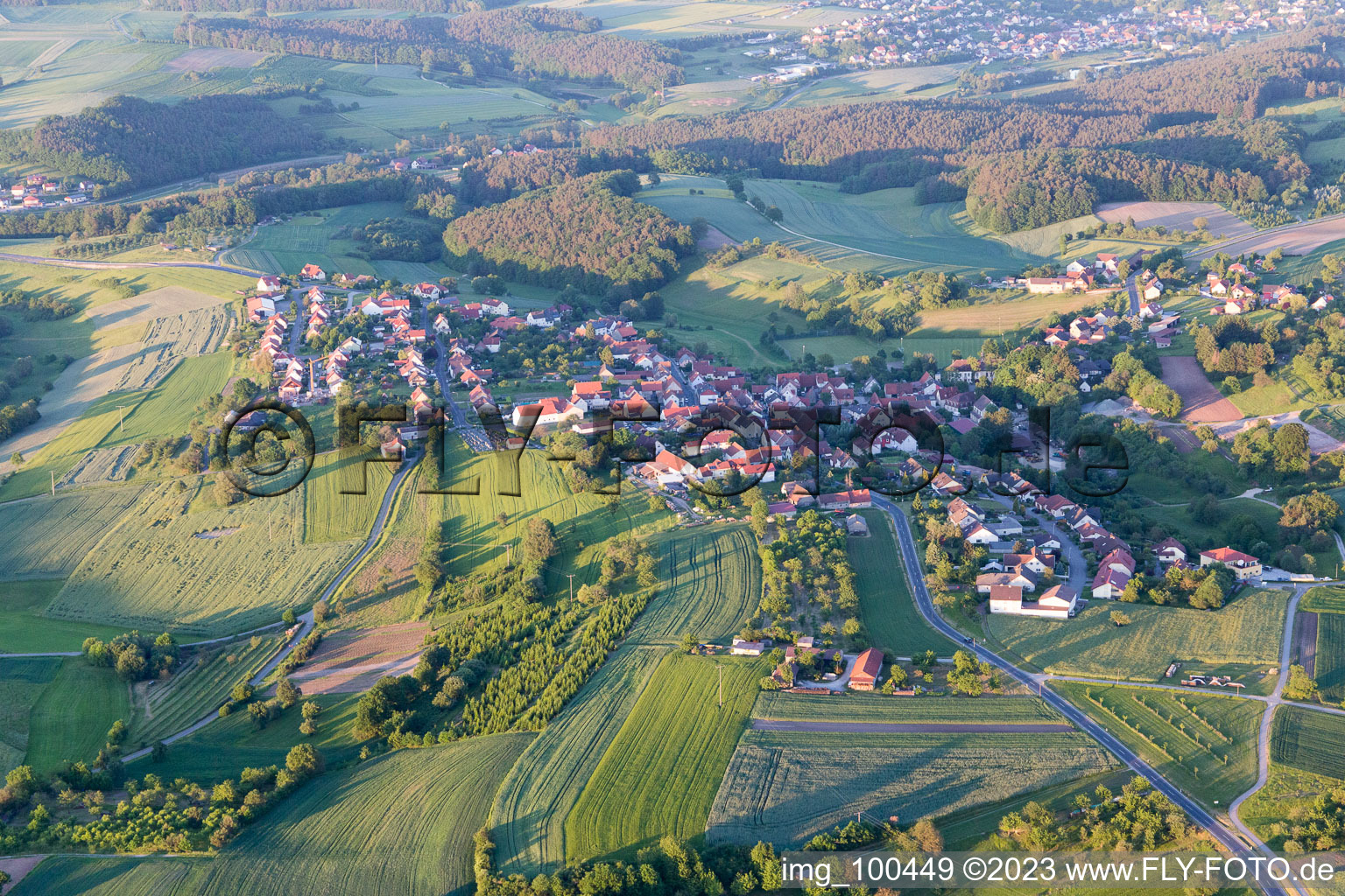 Luftaufnahme von Dankenfeld im Bundesland Bayern, Deutschland