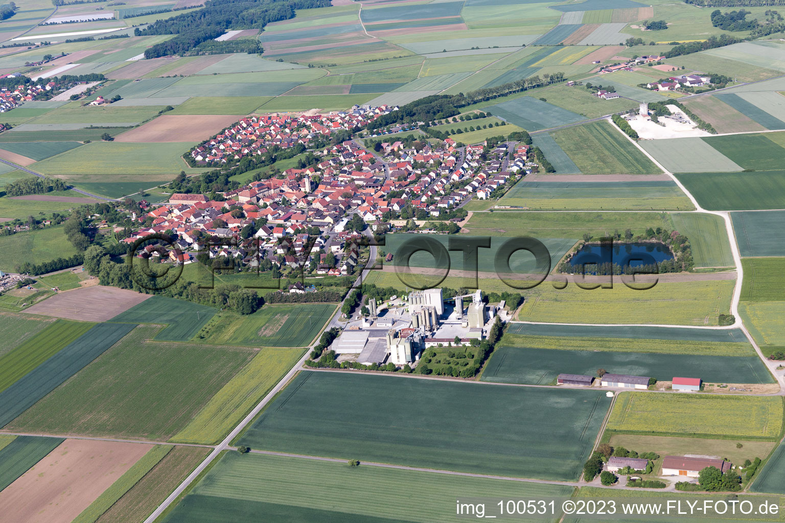 Sulzheim im Bundesland Bayern, Deutschland aus der Luft betrachtet