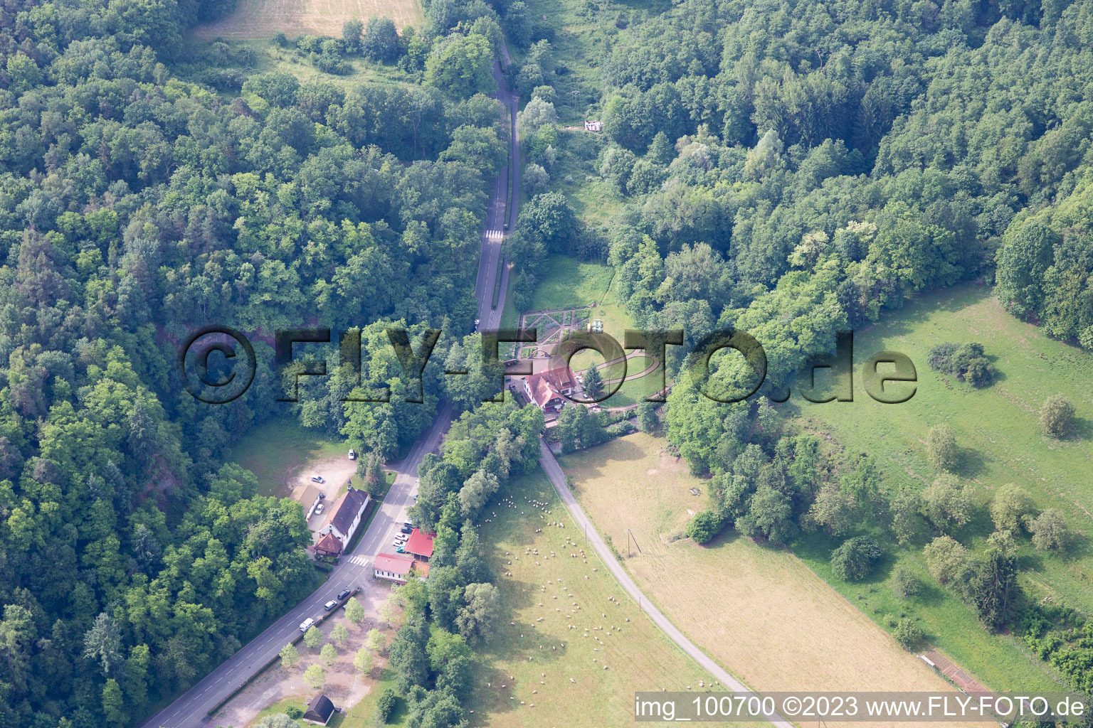 Luftaufnahme von Sankt Germannshof im Bundesland Rheinland-Pfalz, Deutschland