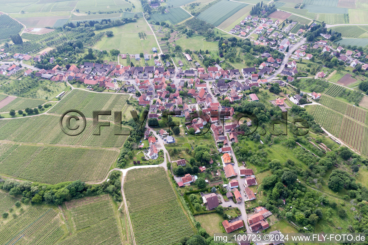 Rott im Bundesland Bas-Rhin, Frankreich aus der Luft