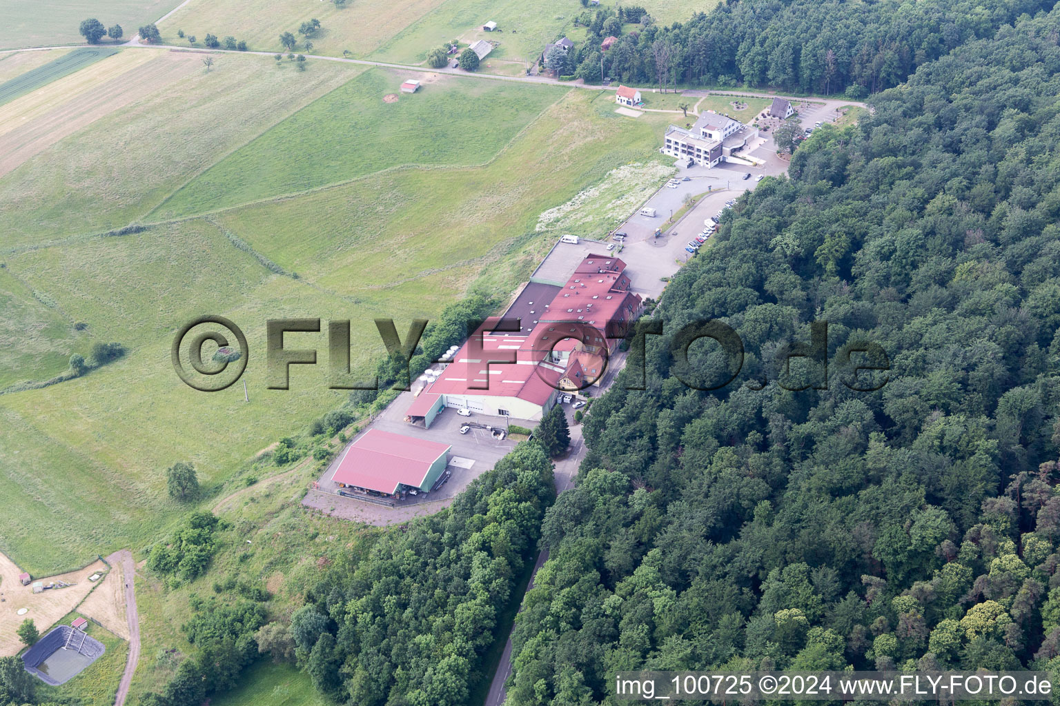 Rott im Bundesland Bas-Rhin, Frankreich vom Flugzeug aus