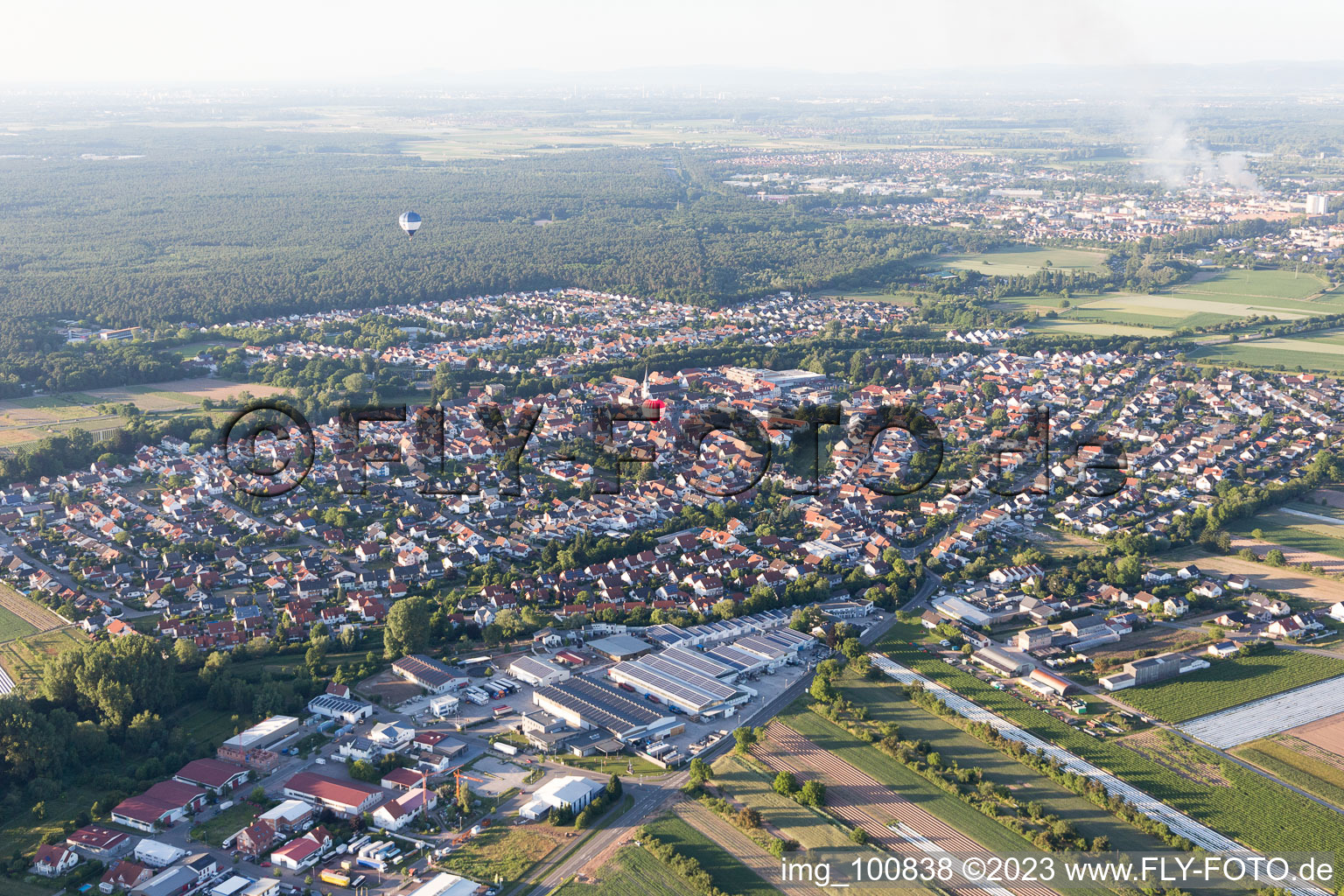 Drohnenbild von Dudenhofen im Bundesland Rheinland-Pfalz, Deutschland