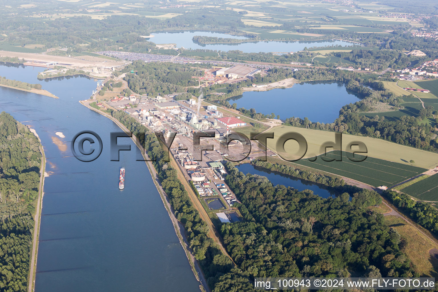 Lauterbourg, Hafen im Bundesland Bas-Rhin, Frankreich