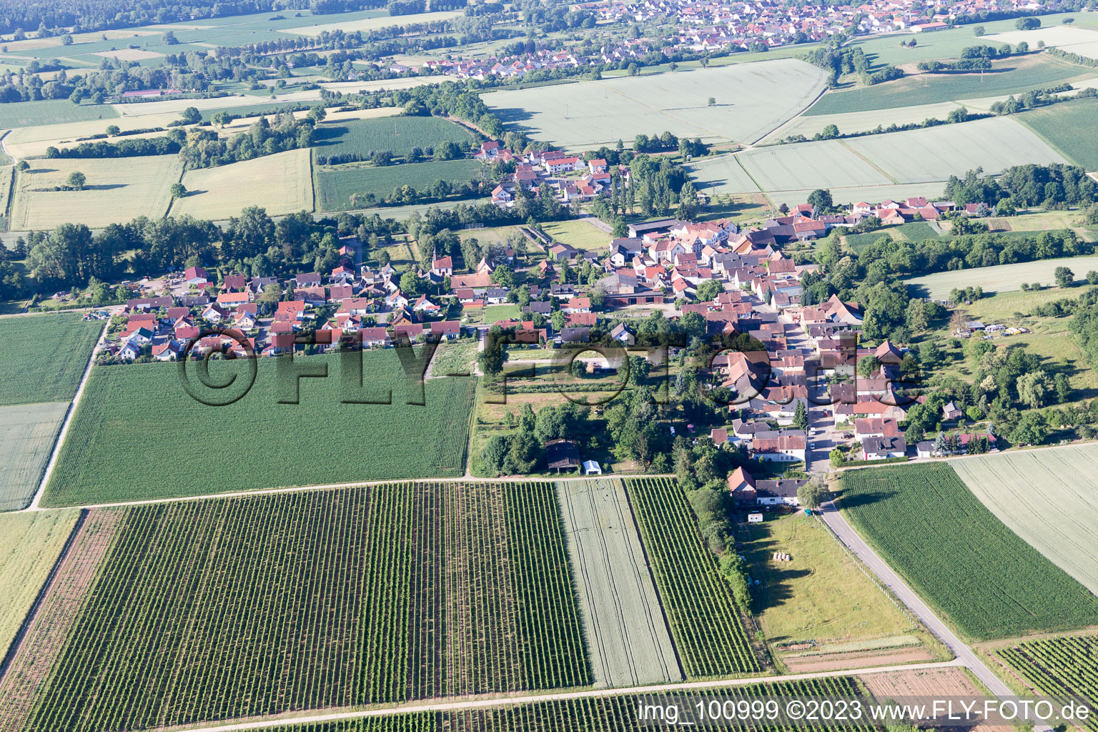 Luftaufnahme von Niederotterbach im Bundesland Rheinland-Pfalz, Deutschland