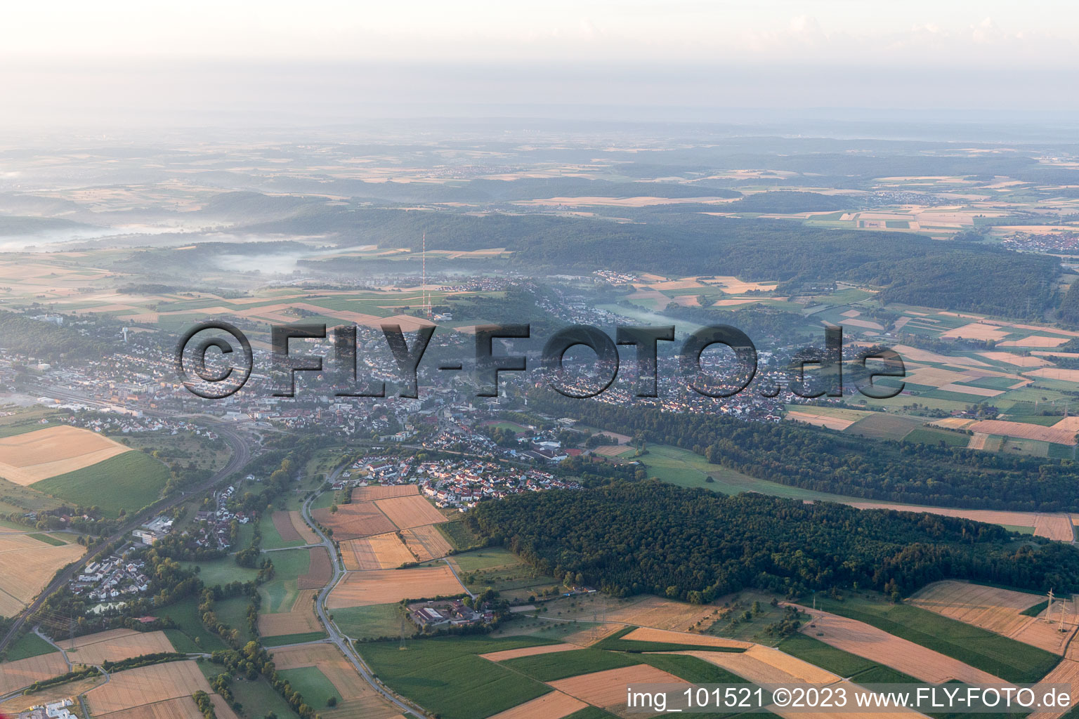 Luftbild von Mühlacker im Bundesland Baden-Württemberg, Deutschland