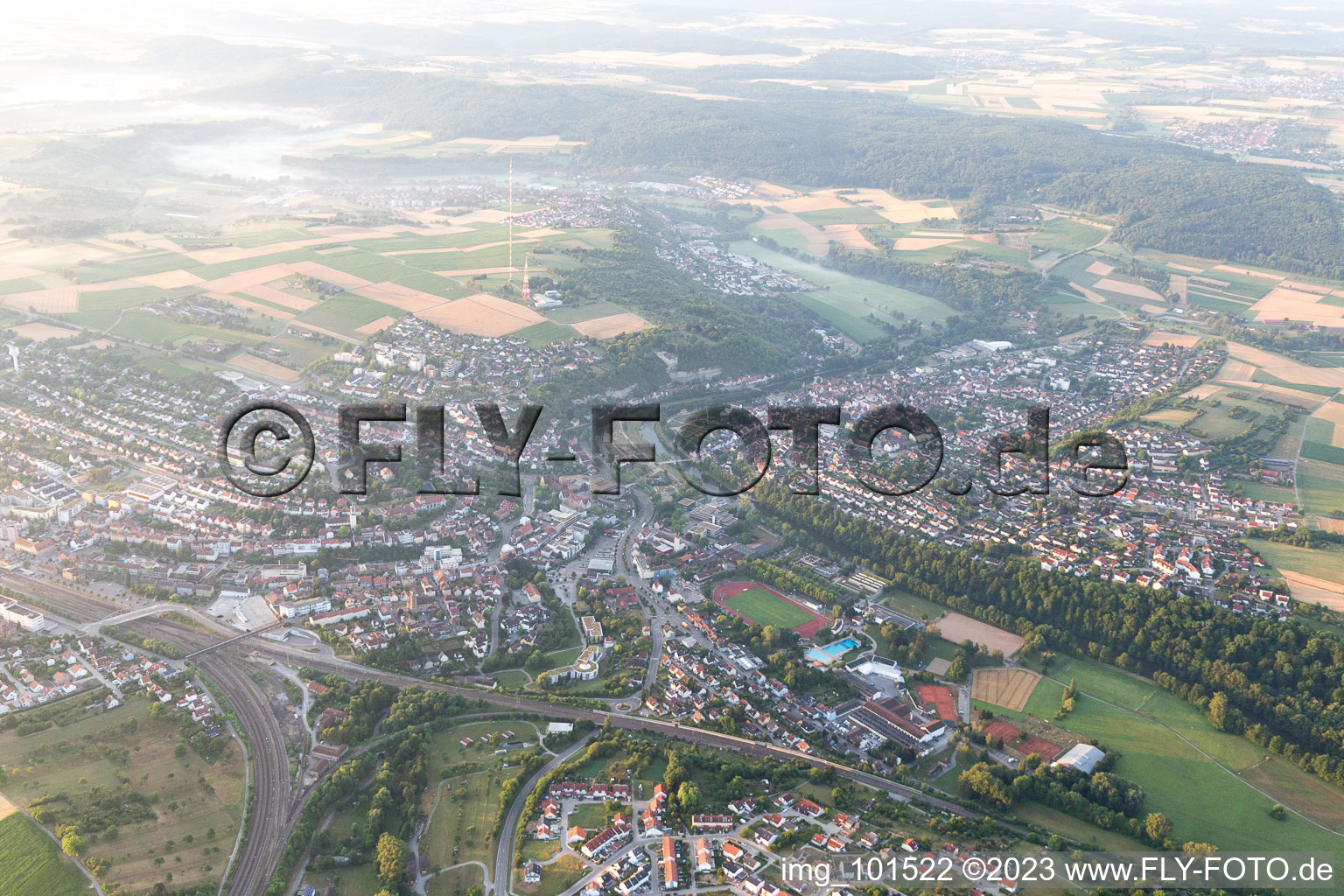 Luftaufnahme von Mühlacker im Bundesland Baden-Württemberg, Deutschland
