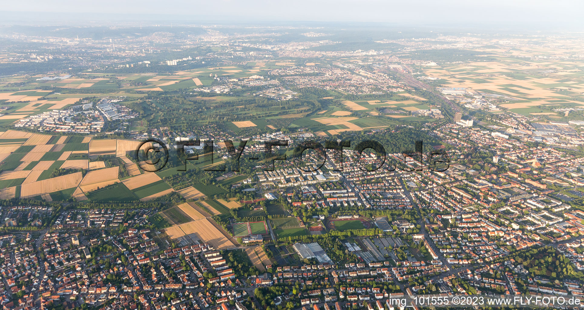 Luftbild von Pattonville im Bundesland Baden-Württemberg, Deutschland
