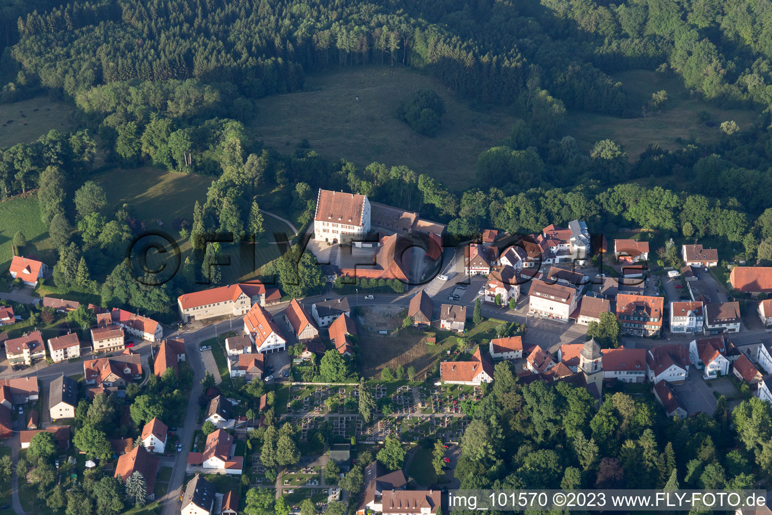 Luftbild von Alfdorf im Bundesland Baden-Württemberg, Deutschland