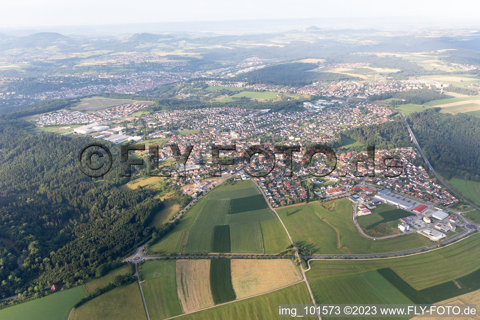 Luftbild von Mutlangen im Bundesland Baden-Württemberg, Deutschland