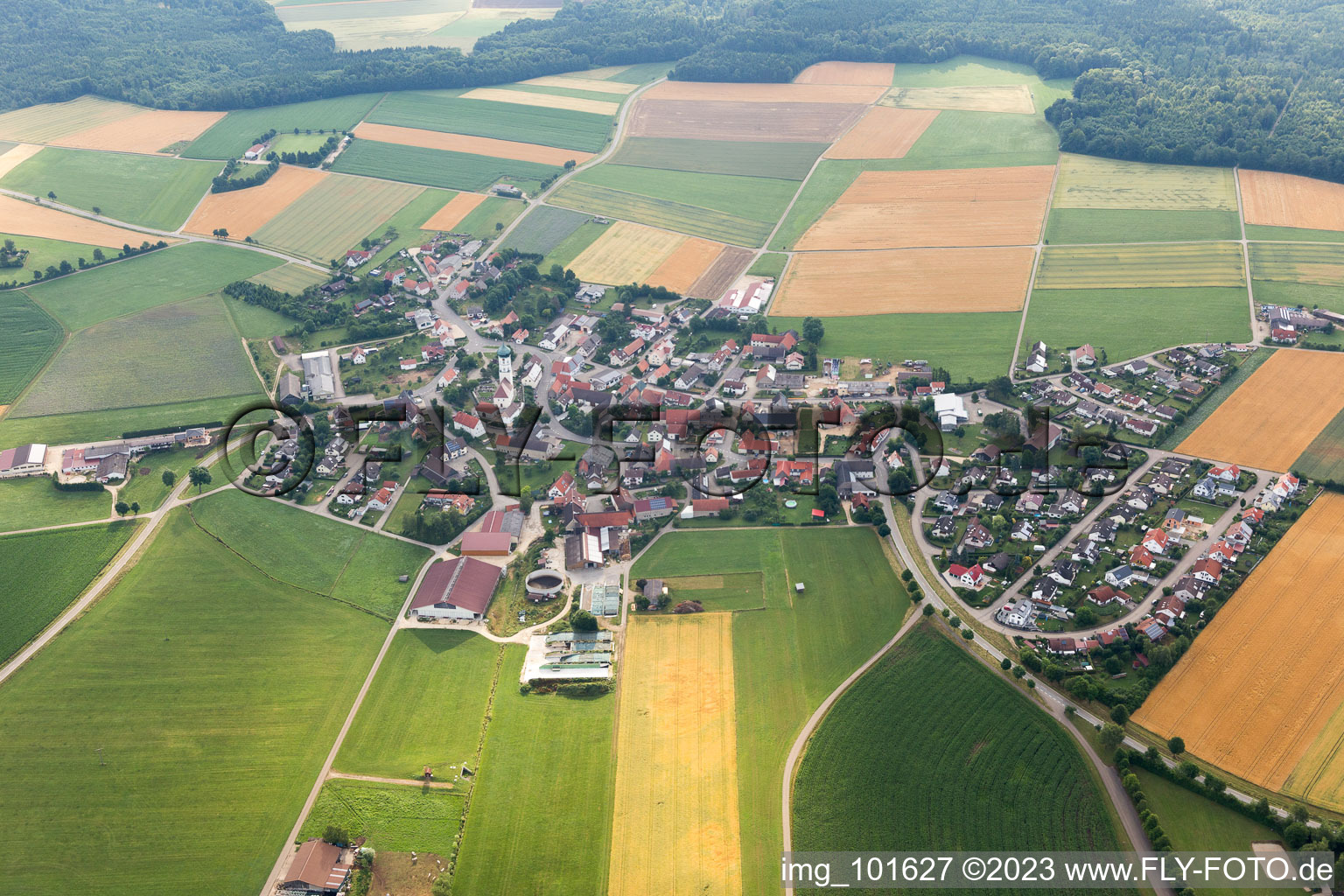 Luftbild von Kösingen im Bundesland Baden-Württemberg, Deutschland