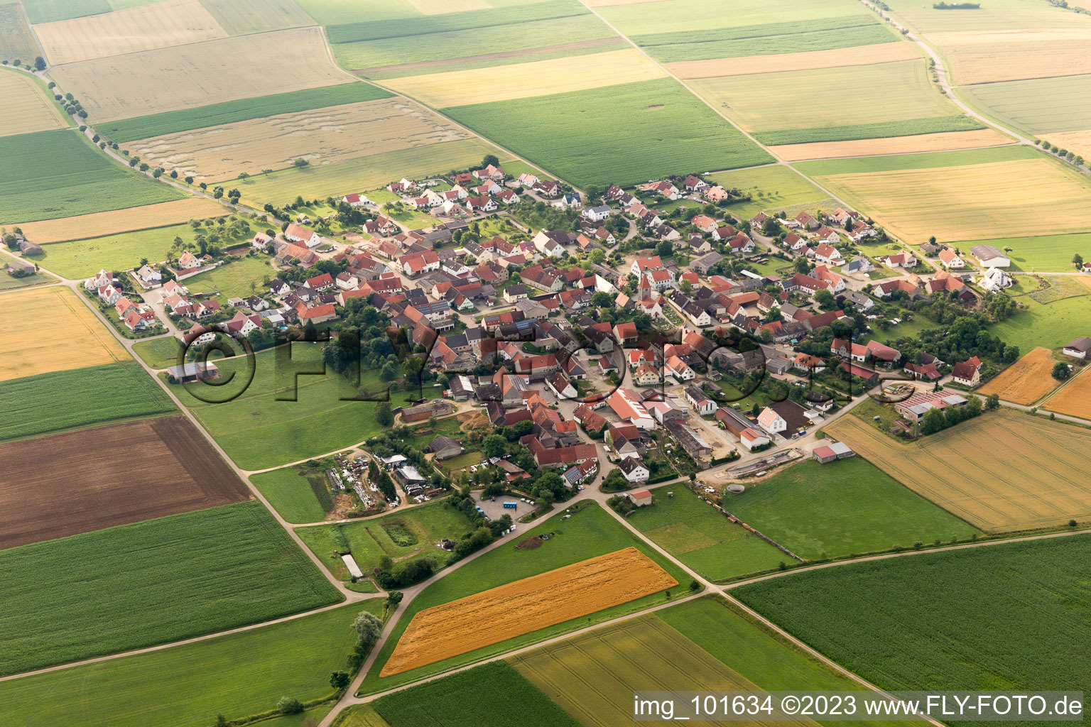 Luftbild von Forheim im Bundesland Bayern, Deutschland
