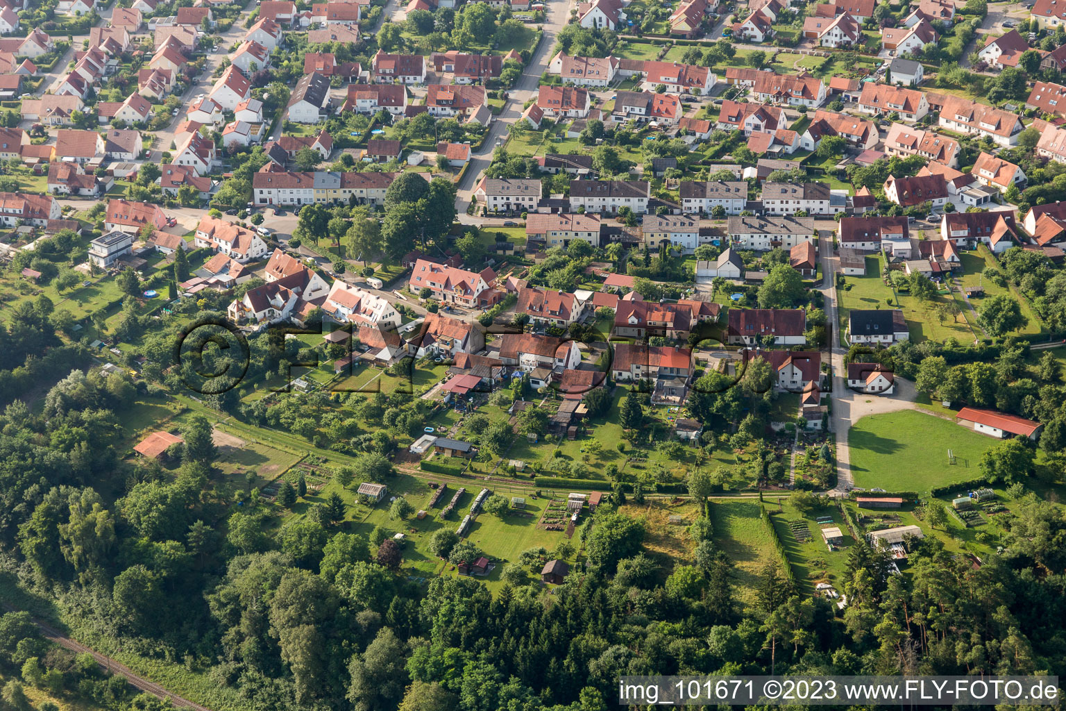 Luftbild von Riedlingen, Rambergsiedlung im Bundesland Bayern, Deutschland