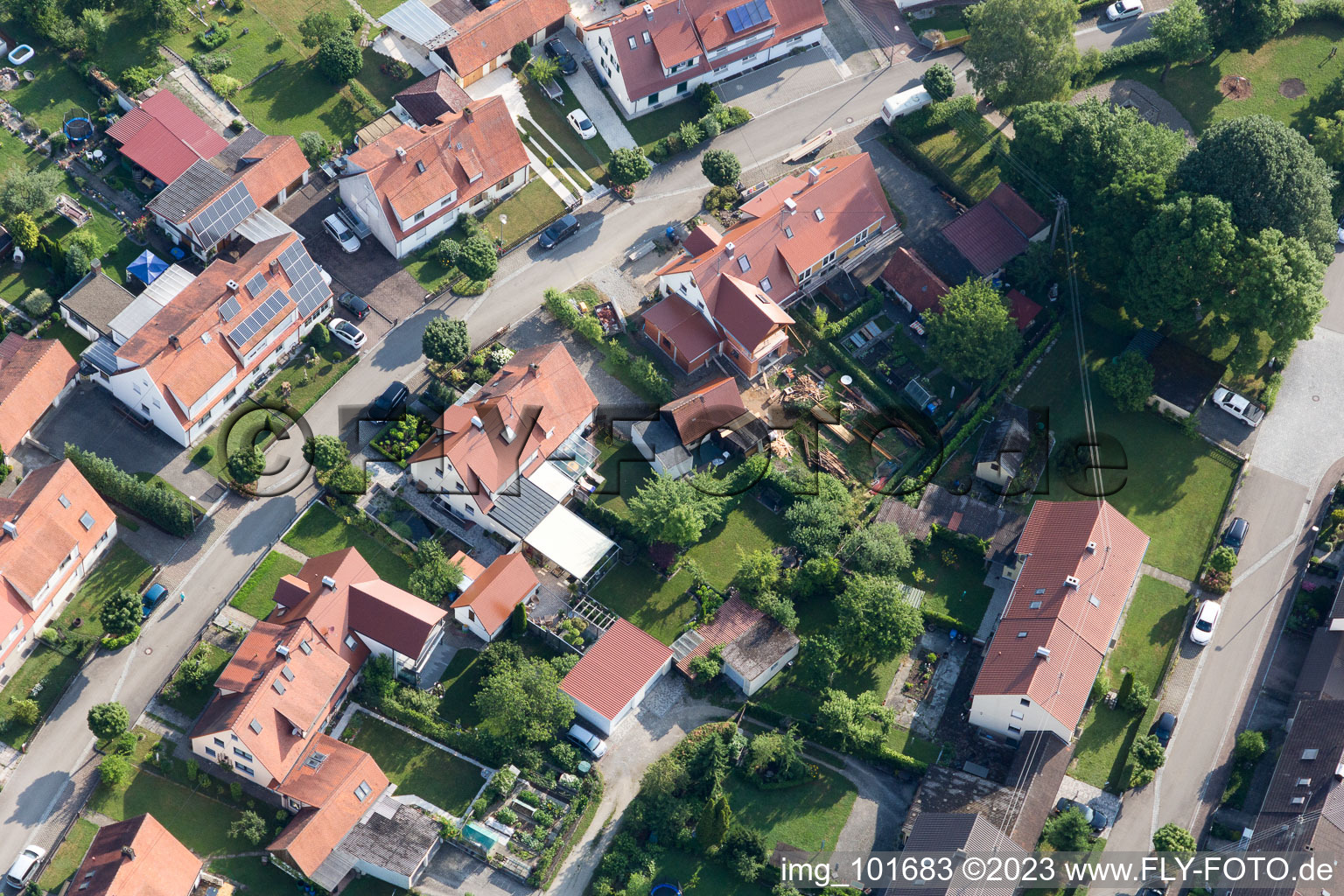 Riedlingen im Bundesland Bayern, Deutschland aus der Luft betrachtet