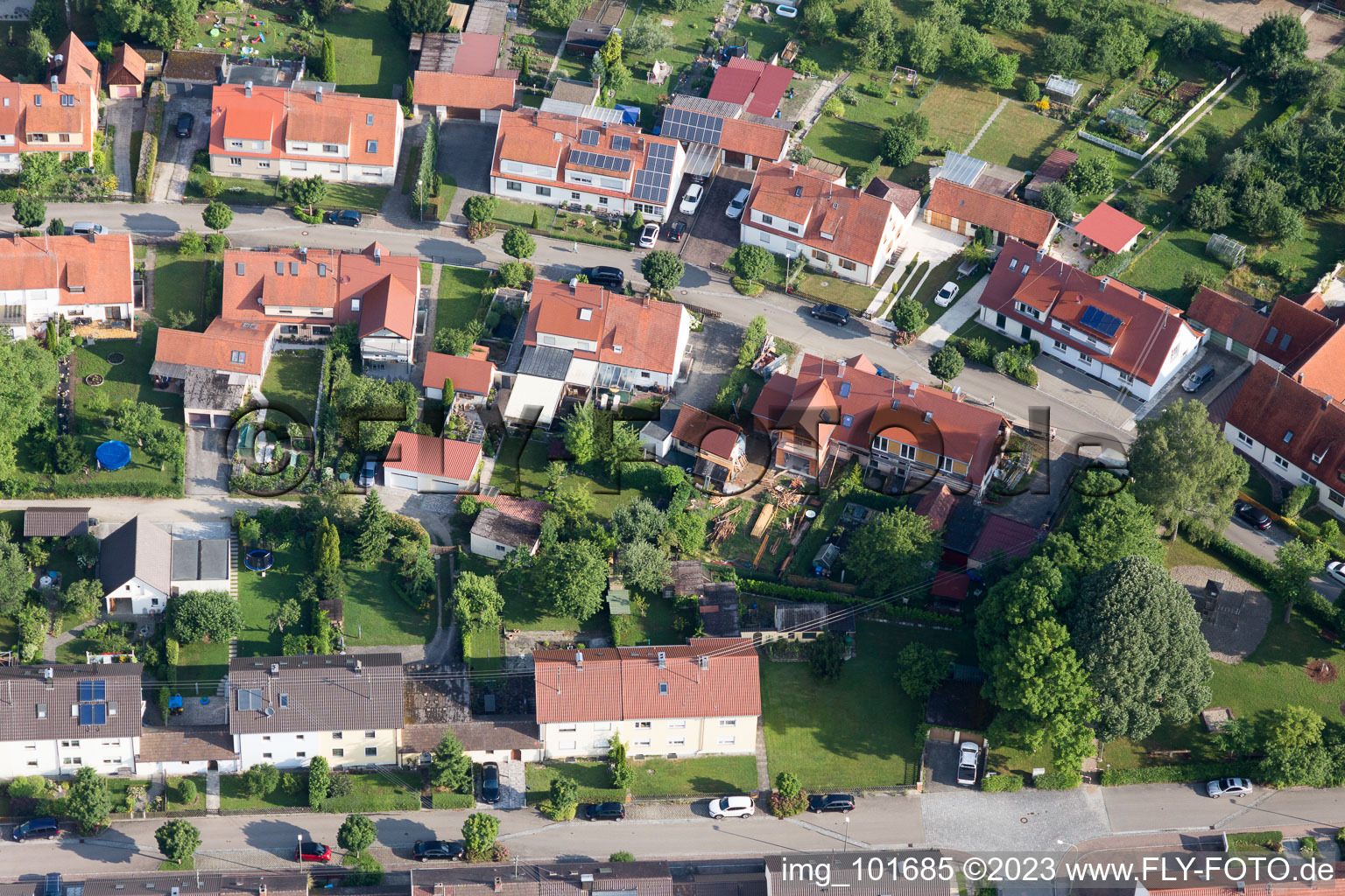 Drohnenbild von Riedlingen im Bundesland Bayern, Deutschland