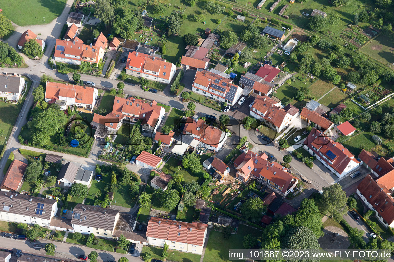 Riedlingen im Bundesland Bayern, Deutschland von einer Drohne aus