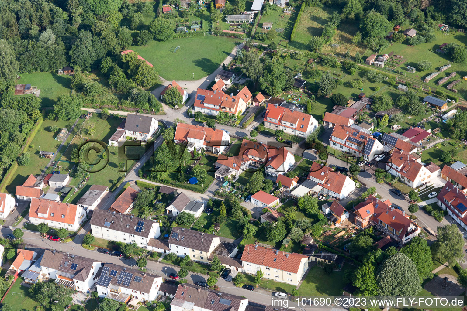 Luftbild von Riedlingen im Bundesland Bayern, Deutschland