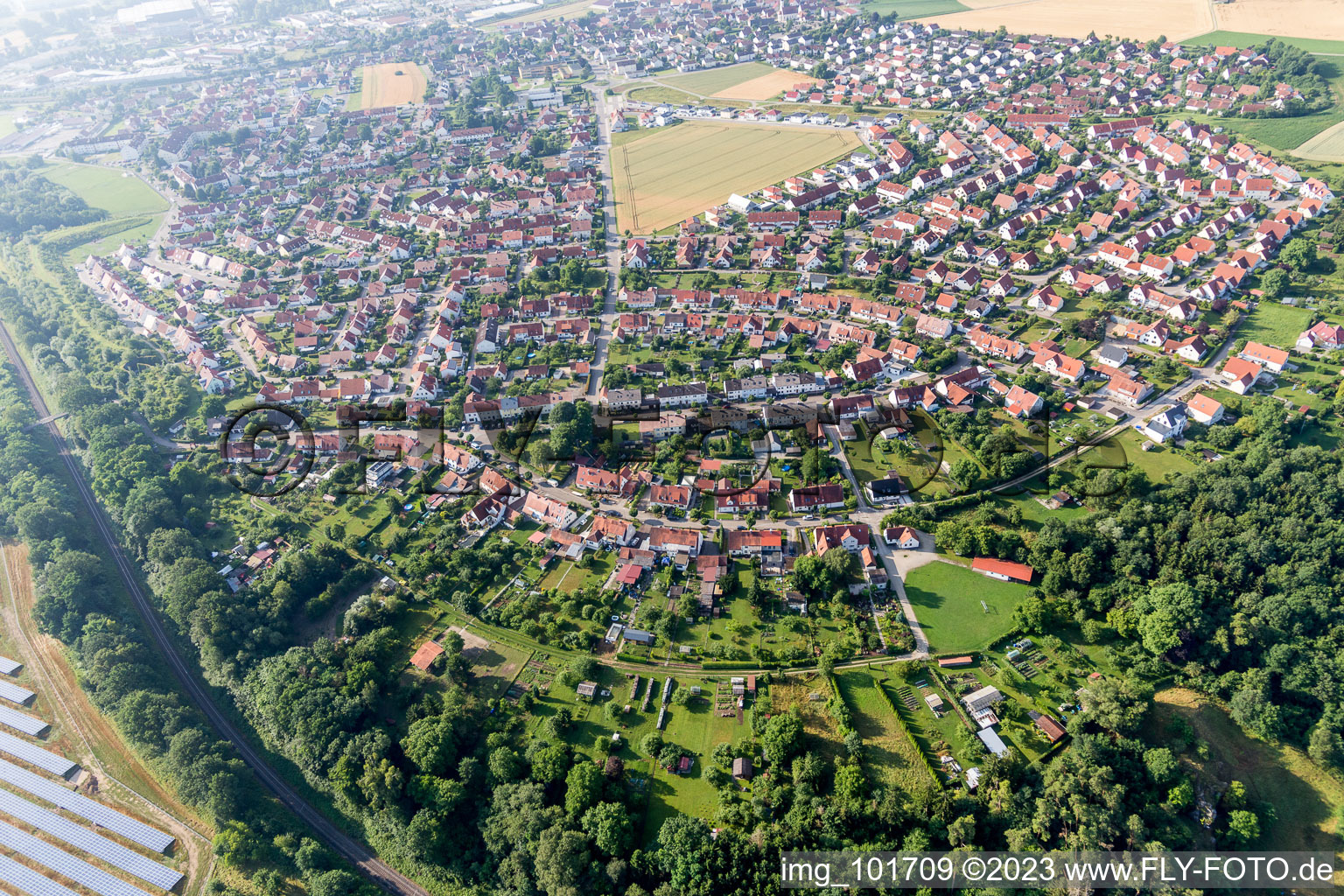 Luftaufnahme von Riedlingen, Rambergsiedlung im Bundesland Bayern, Deutschland