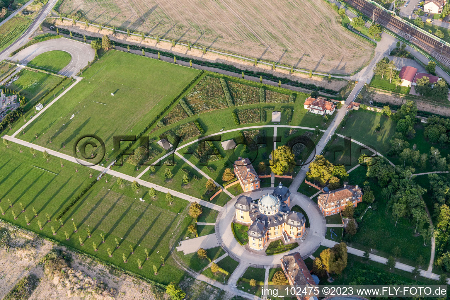 Waghäusel im Bundesland Baden-Württemberg, Deutschland von einer Drohne aus