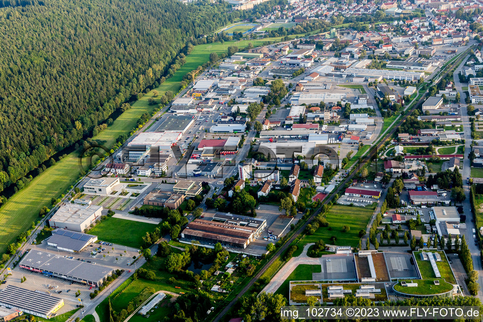 Luftaufnahme von Tuttlingen im Bundesland Baden-Württemberg, Deutschland