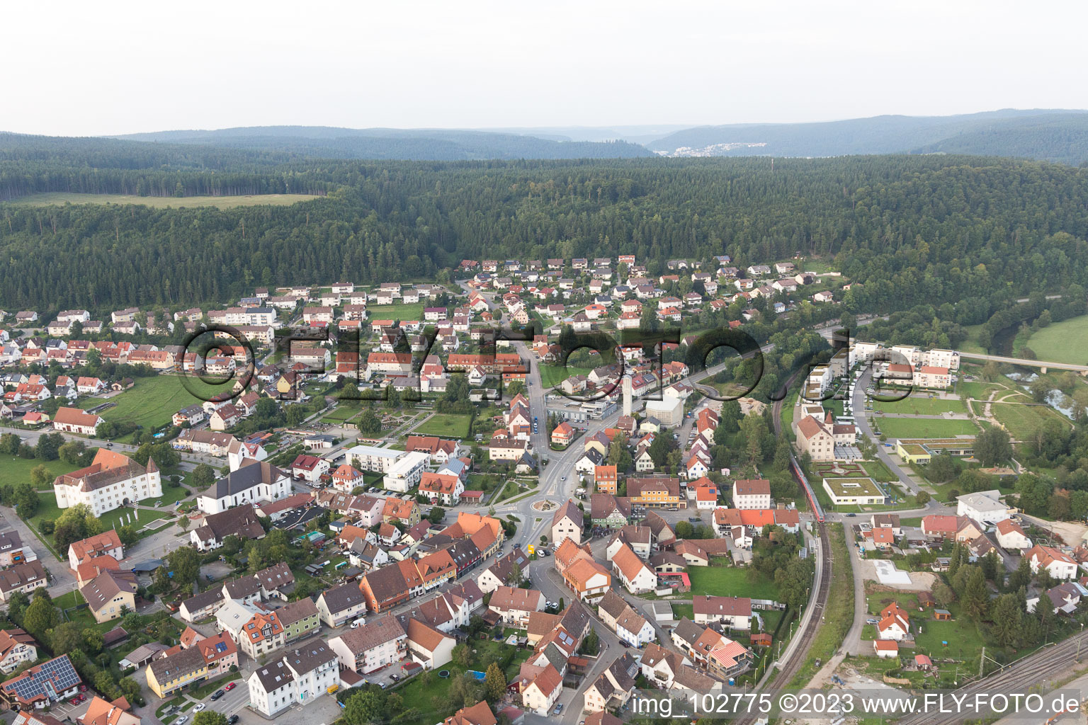 Luftbild von Immendingen im Bundesland Baden-Württemberg, Deutschland