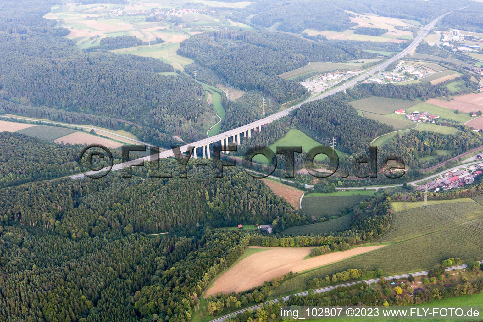 Luftaufnahme von Engen im Bundesland Baden-Württemberg, Deutschland