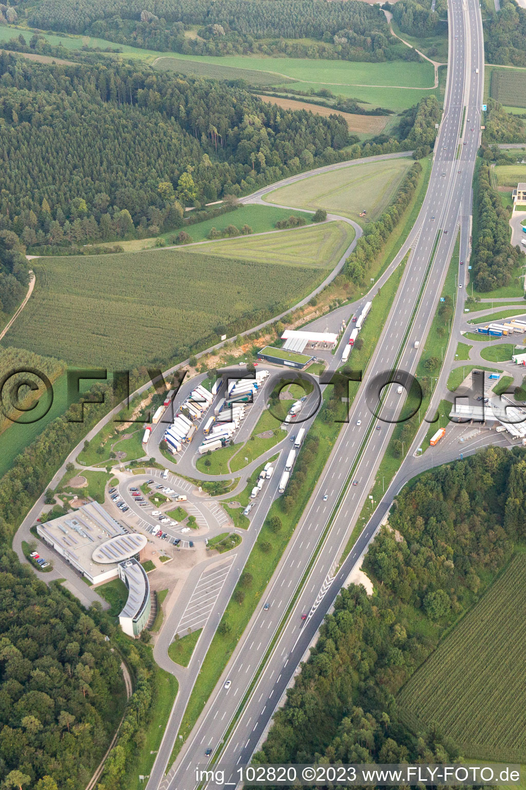 Luftbild von Engen im Bundesland Baden-Württemberg, Deutschland