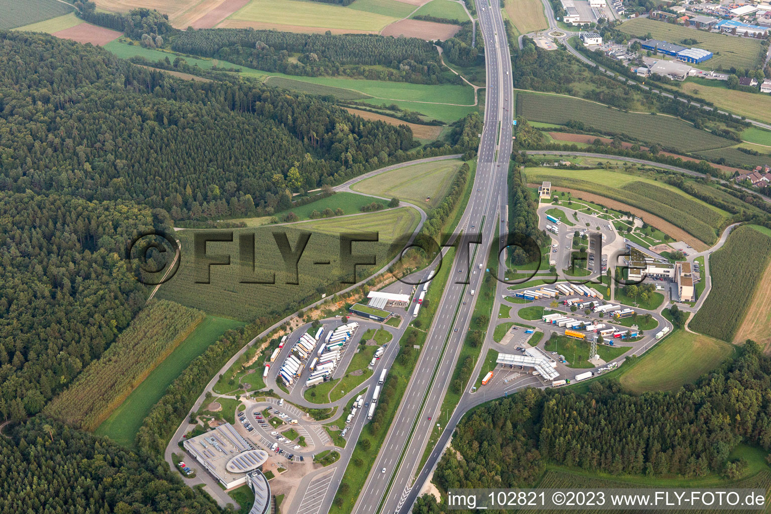 Luftaufnahme von Engen im Bundesland Baden-Württemberg, Deutschland