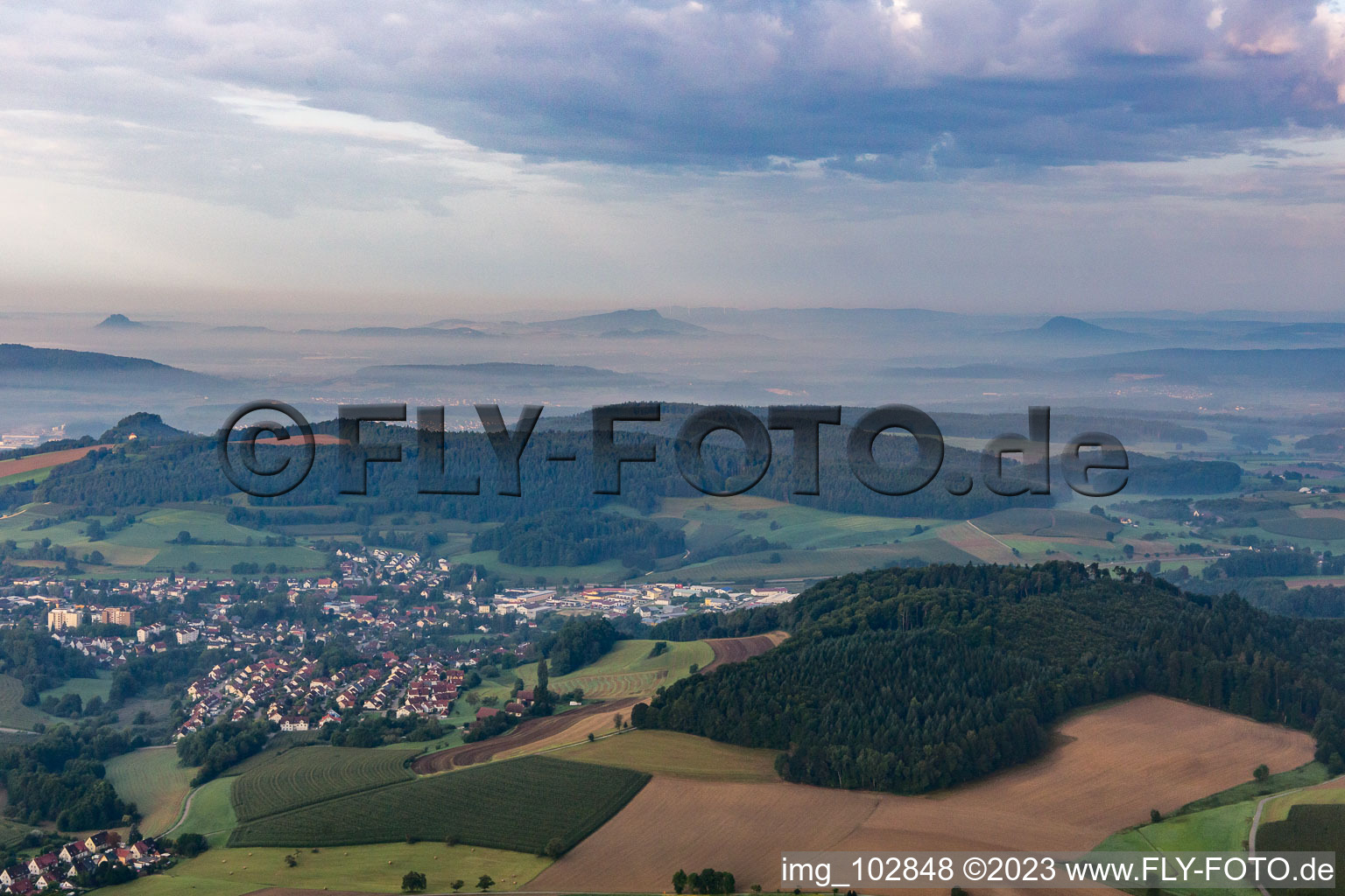 Luftbild von Stockach im Bundesland Baden-Württemberg, Deutschland