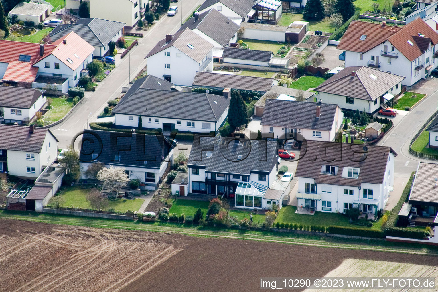Luftaufnahme von Kandel, Am Wasserturm im Bundesland Rheinland-Pfalz, Deutschland