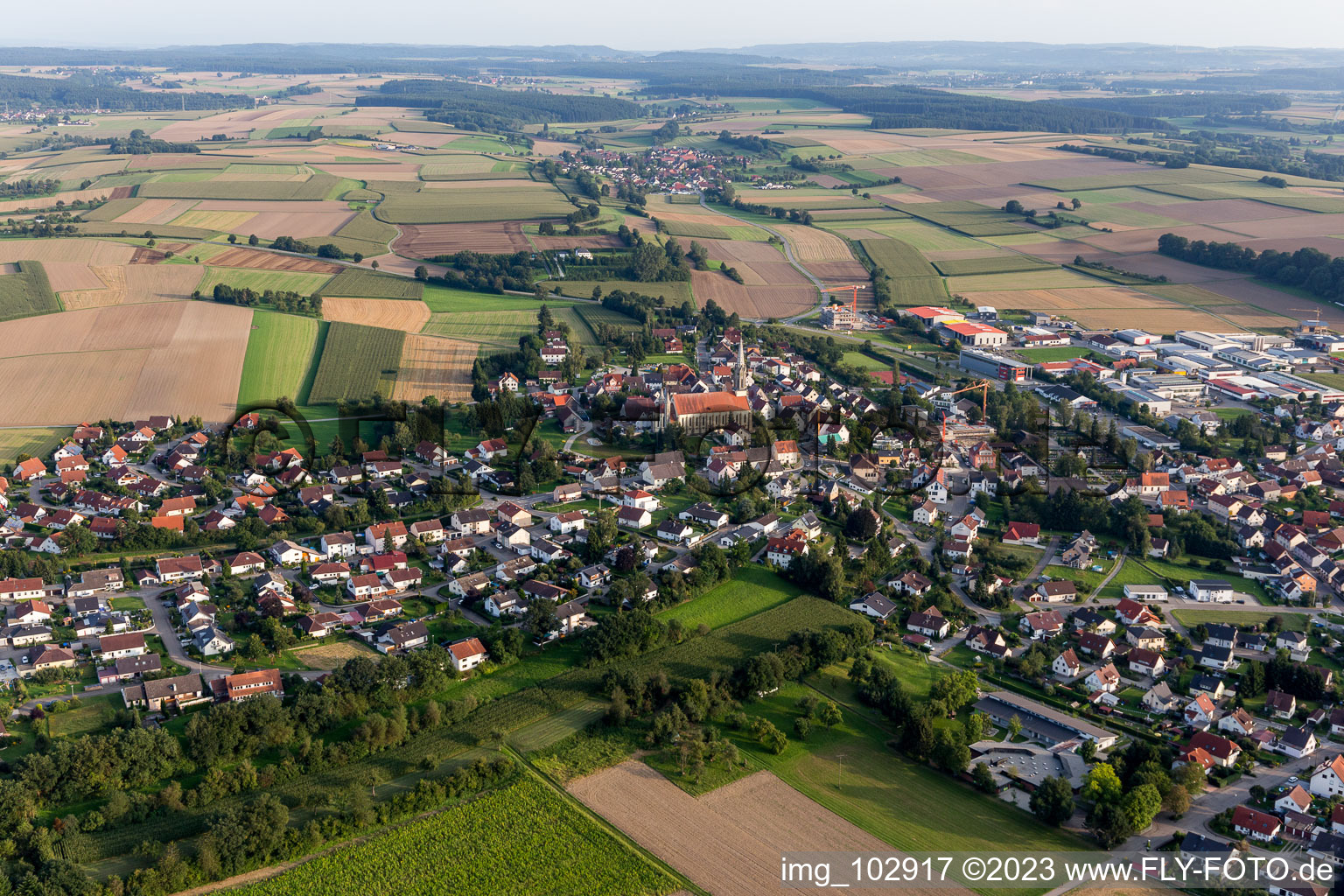 Luftbild von Beizkofen im Bundesland Baden-Württemberg, Deutschland