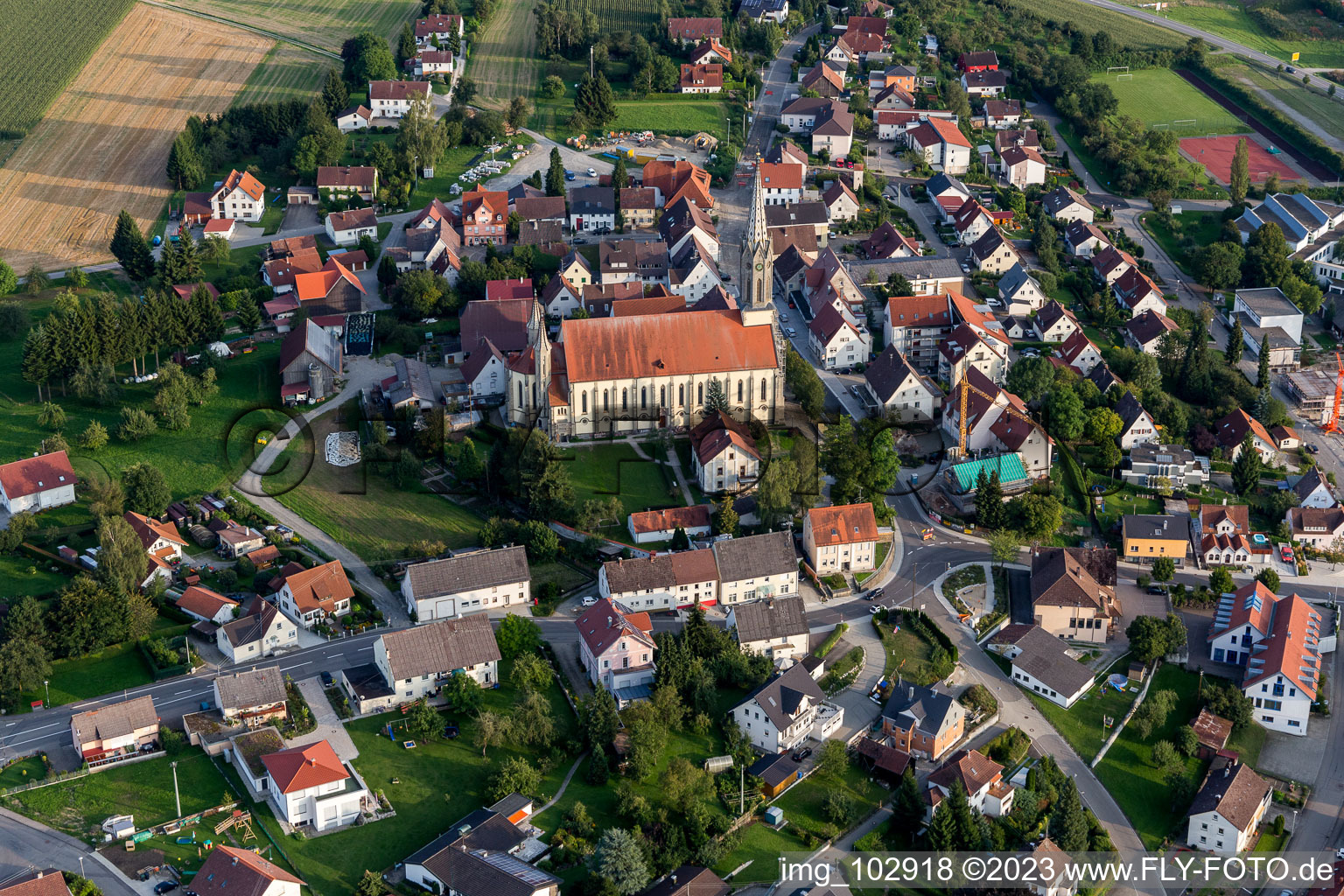 Luftaufnahme von Beizkofen im Bundesland Baden-Württemberg, Deutschland
