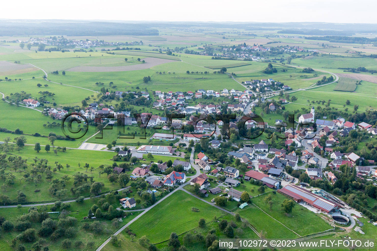 Mühlingen im Bundesland Baden-Württemberg, Deutschland aus der Luft