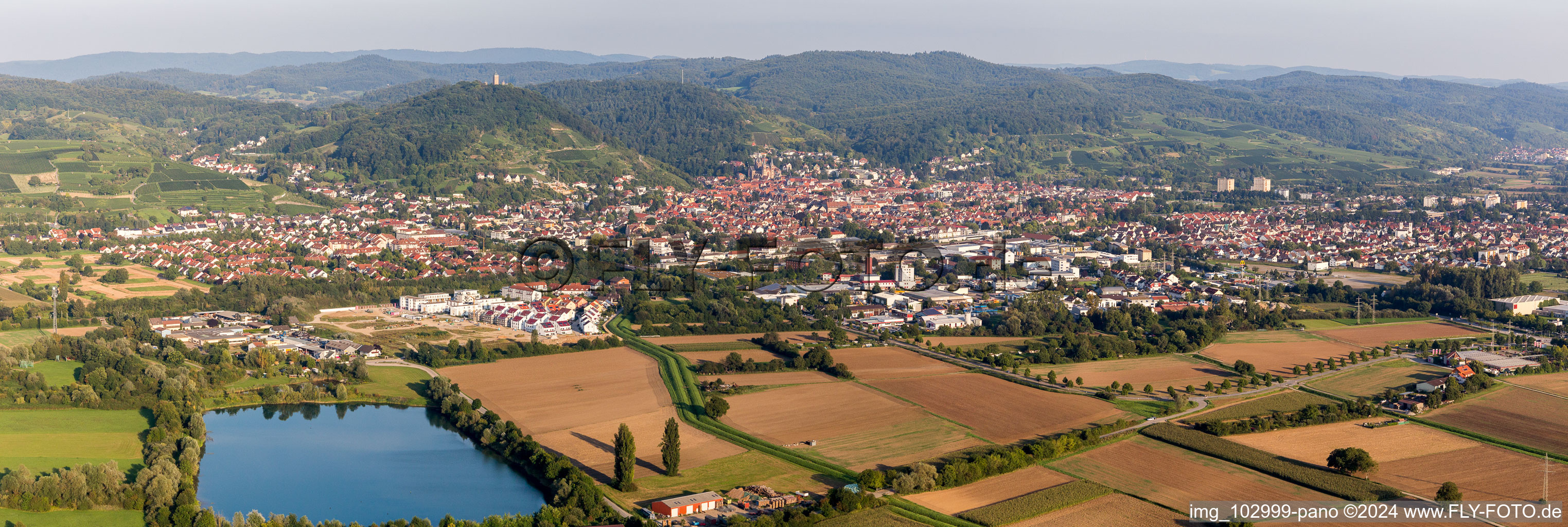 Luftaufnahme von Heppenheim im Bundesland Hessen, Deutschland