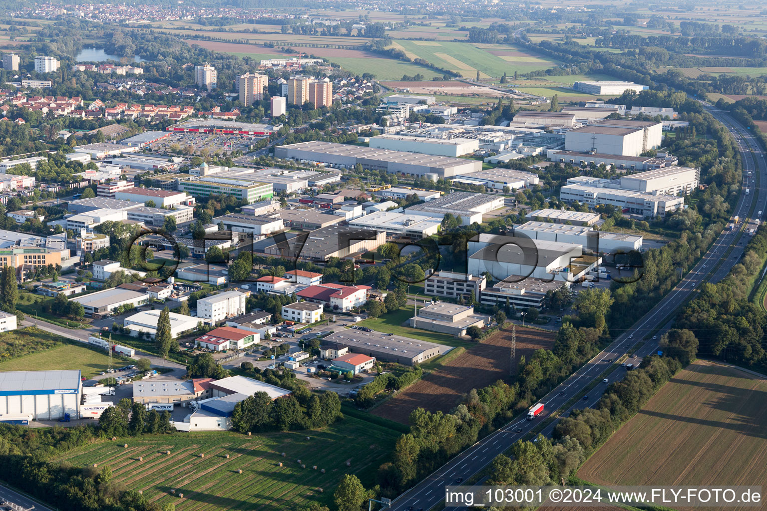 Heppenheim an der Bergstrasse im Bundesland Hessen, Deutschland aus der Vogelperspektive