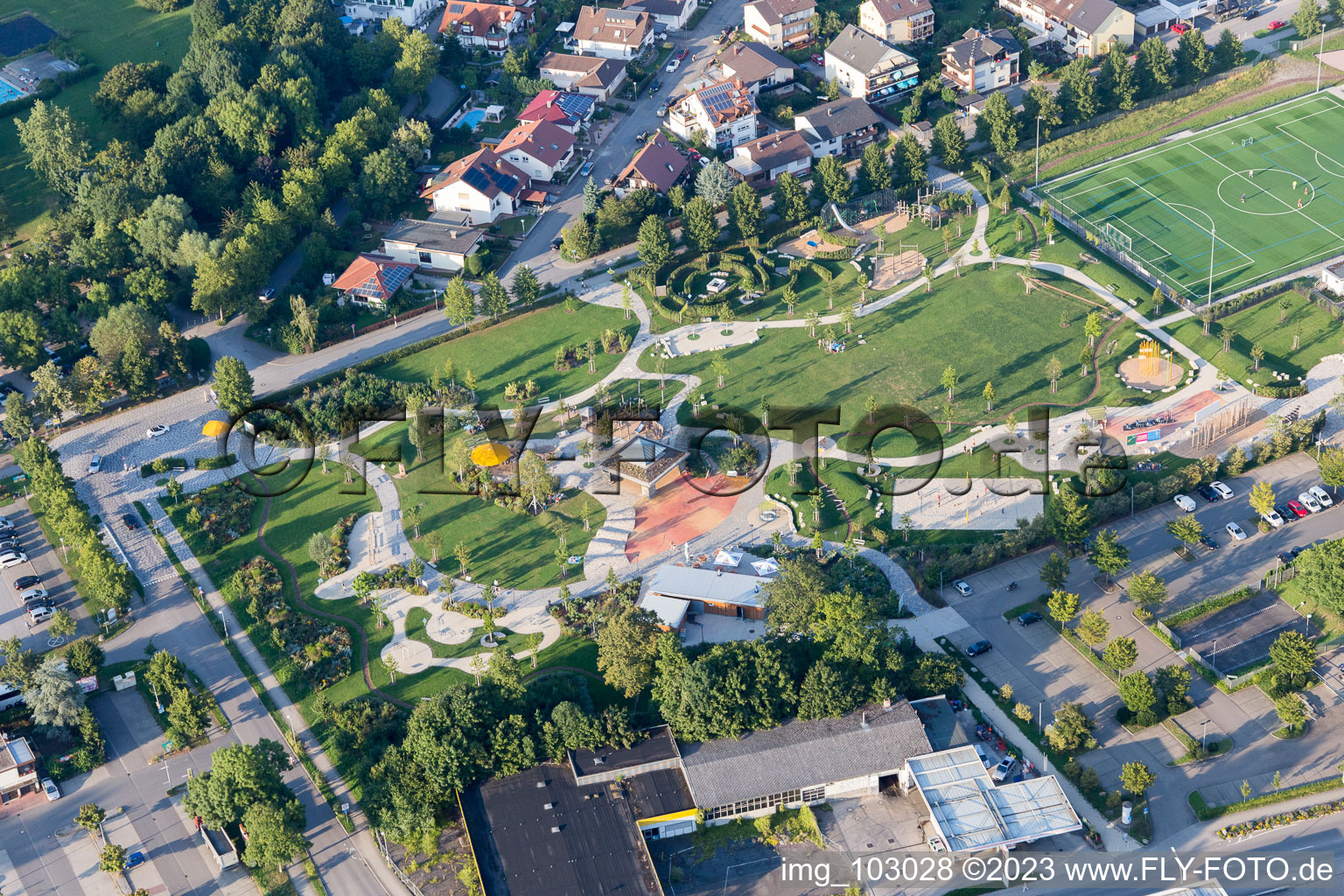 Luftbild von Hemsbach im Bundesland Baden-Württemberg, Deutschland