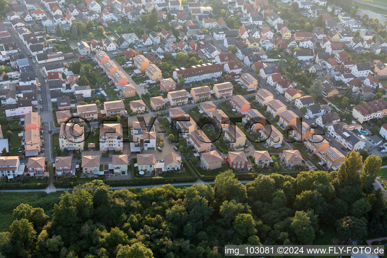 Lorsch im Bundesland Hessen, Deutschland von oben