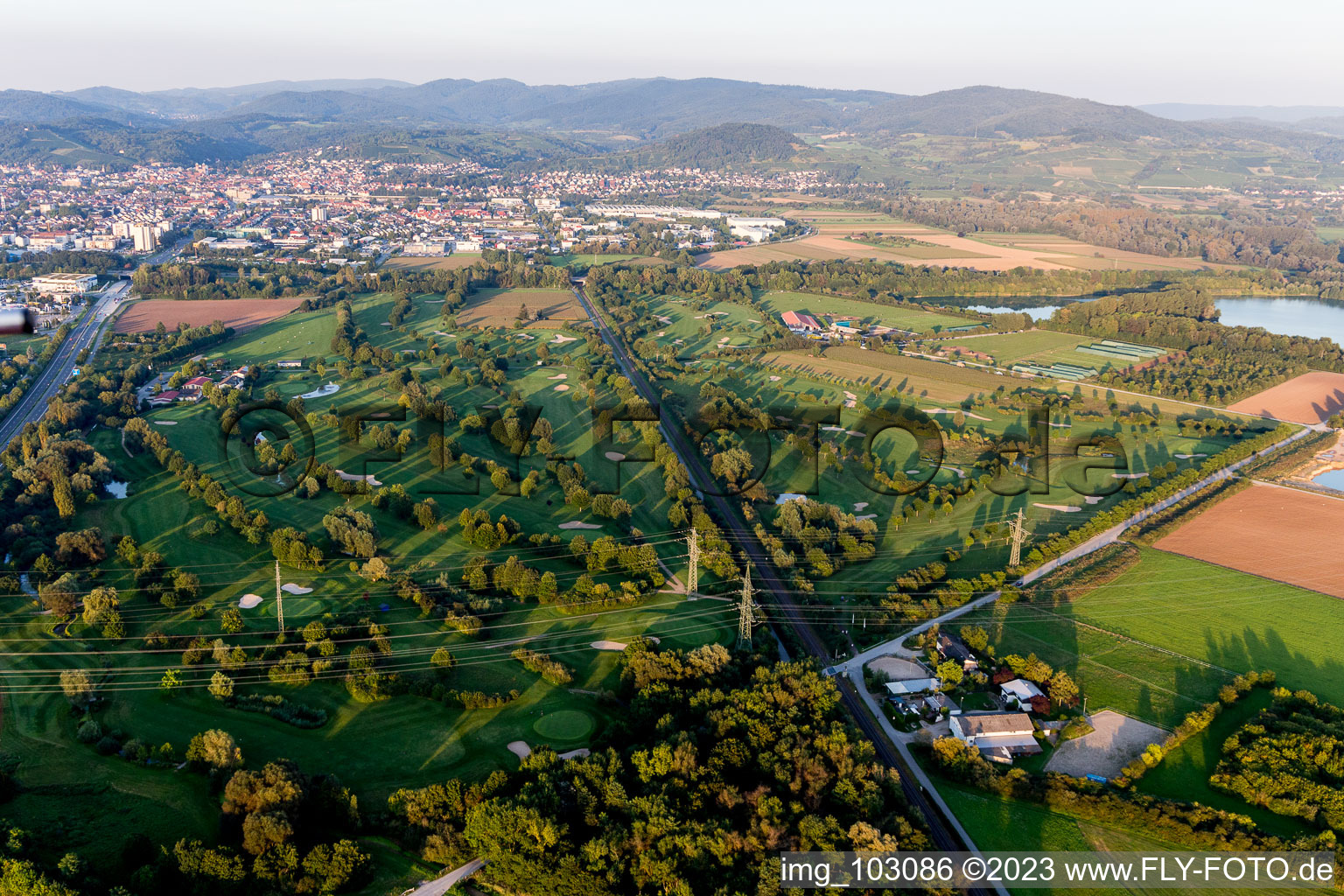 Bensheim, Golfclub im Bundesland Hessen, Deutschland aus der Vogelperspektive