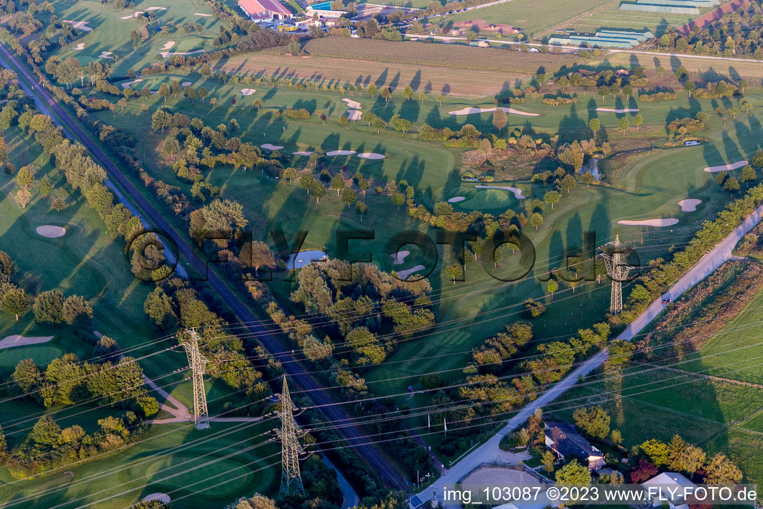 Bensheim, Golfclub im Bundesland Hessen, Deutschland aus der Luft betrachtet
