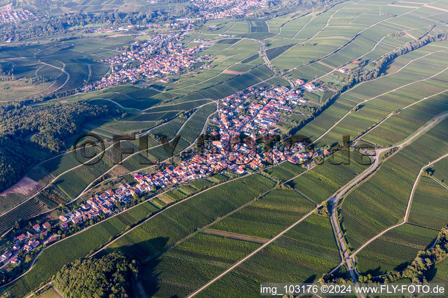 Ranschbach im Bundesland Rheinland-Pfalz, Deutschland vom Flugzeug aus