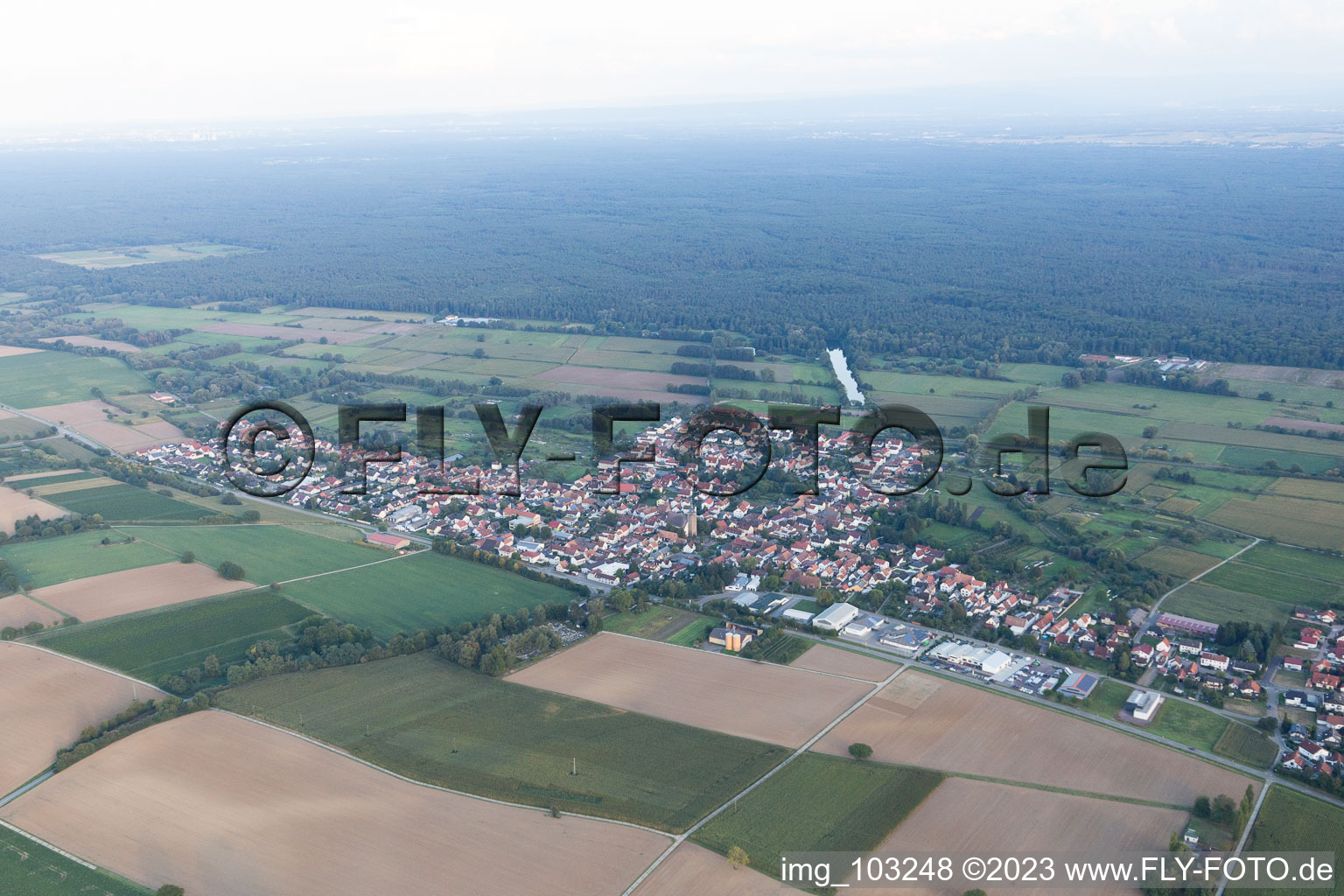 Kapsweyer im Bundesland Rheinland-Pfalz, Deutschland von oben