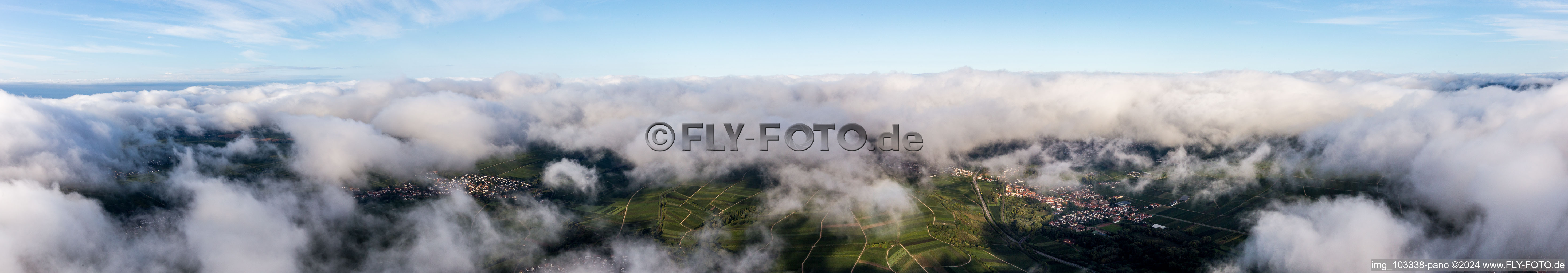 Panorama in Ranschbach im Bundesland Rheinland-Pfalz, Deutschland